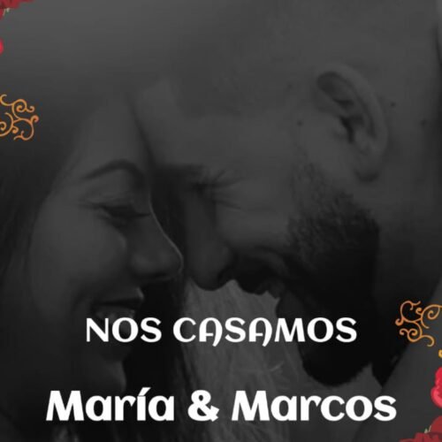 Invitacion de boda Marcos-María